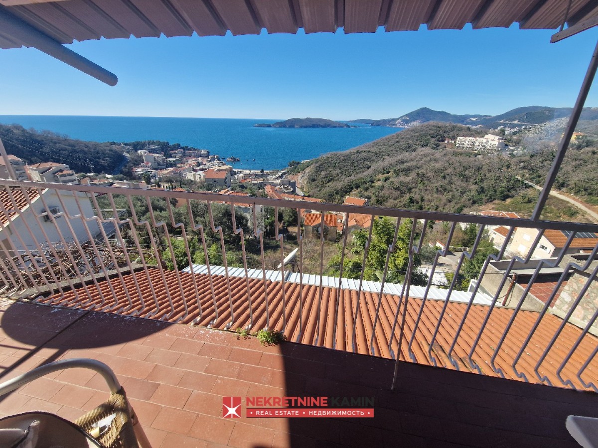 Two Levels of a House with Open Sea Views, Podličak, Pržno